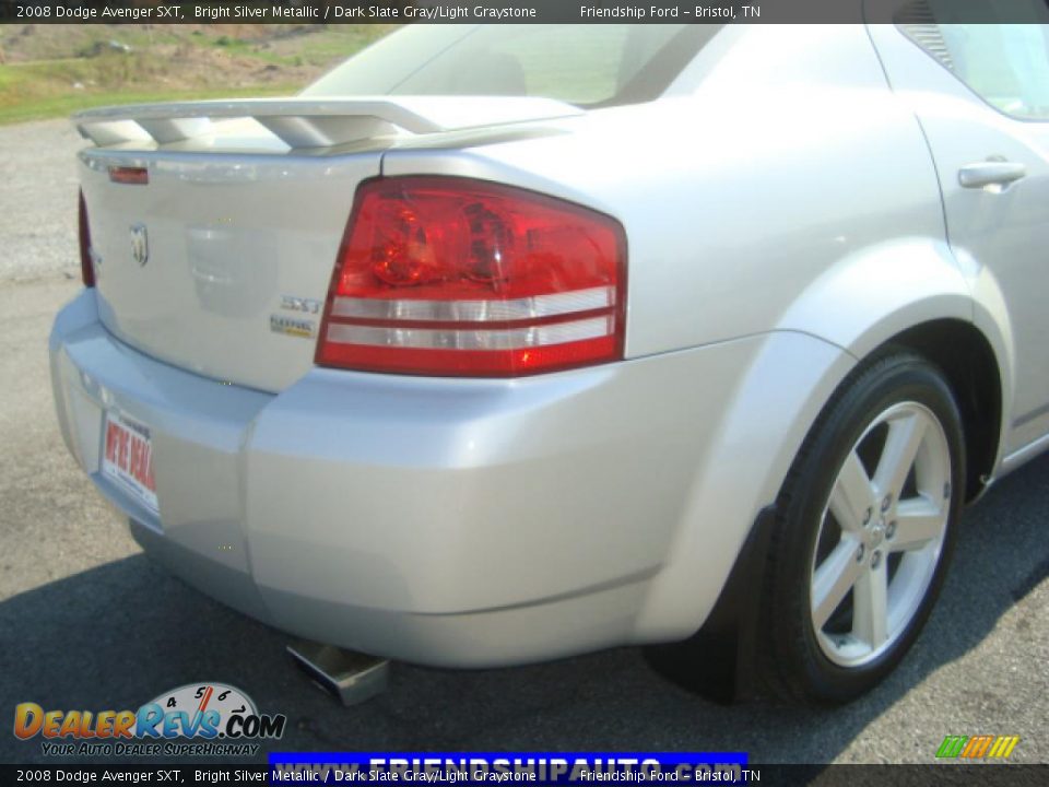 2008 Dodge Avenger SXT Bright Silver Metallic / Dark Slate Gray/Light Graystone Photo #12