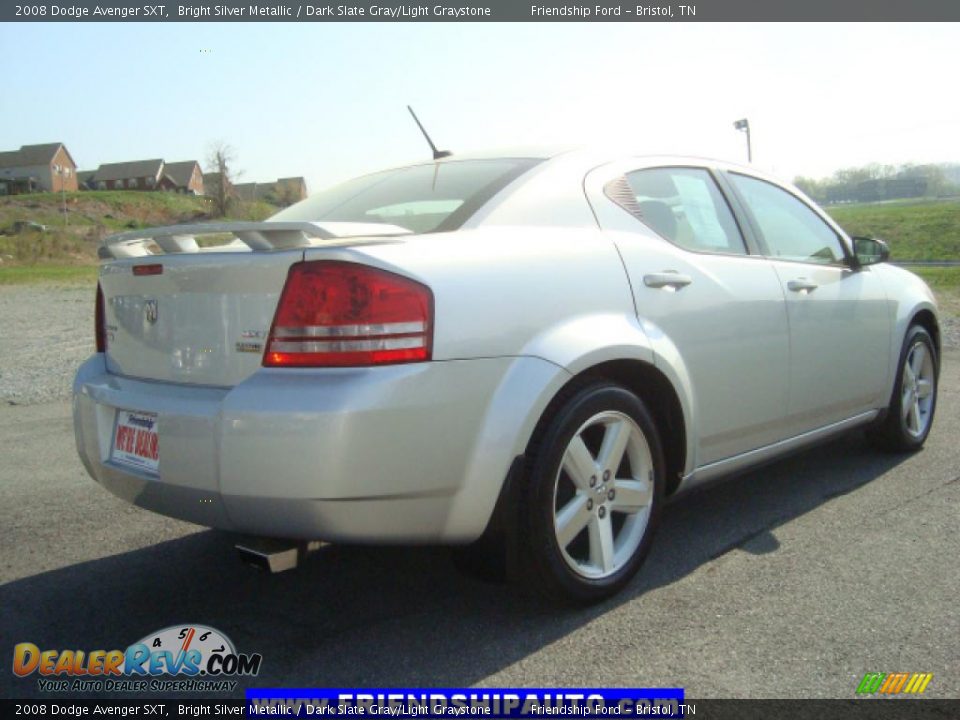 2008 Dodge Avenger SXT Bright Silver Metallic / Dark Slate Gray/Light Graystone Photo #13