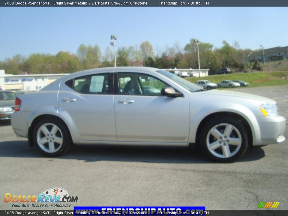 2008 Dodge Avenger SXT Bright Silver Metallic / Dark Slate Gray/Light Graystone Photo #14