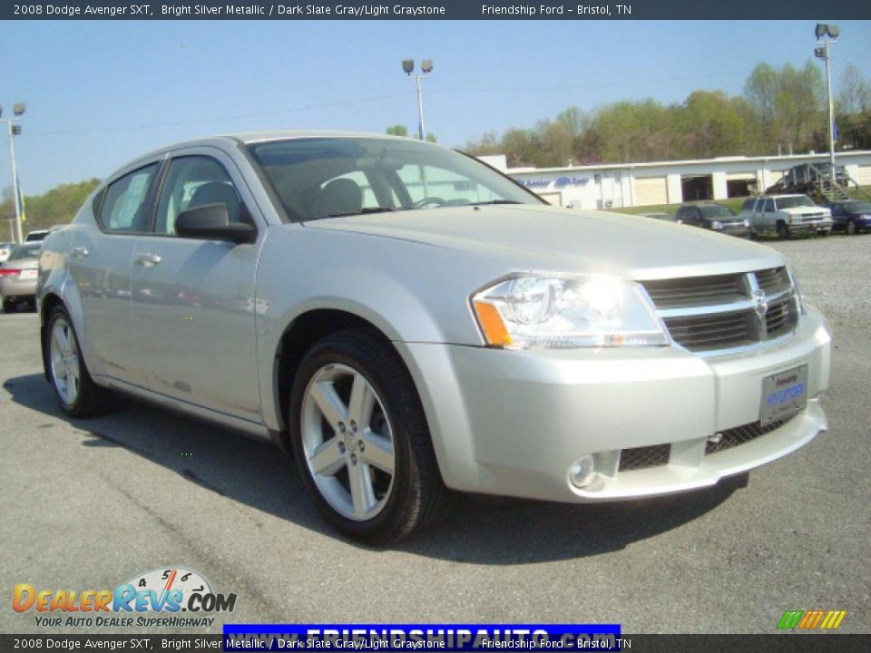 2008 Dodge Avenger SXT Bright Silver Metallic / Dark Slate Gray/Light Graystone Photo #15