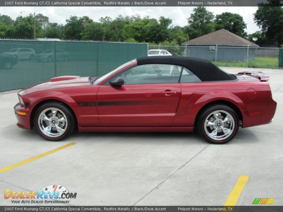2007 Ford Mustang GT/CS California Special Convertible Redfire Metallic / Black/Dove Accent Photo #6