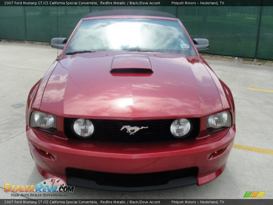 2007 Ford Mustang GT/CS California Special Convertible Redfire Metallic / Black/Dove Accent Photo #8