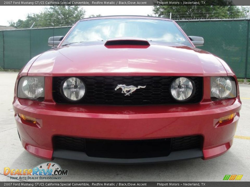 2007 Ford Mustang GT/CS California Special Convertible Redfire Metallic / Black/Dove Accent Photo #9