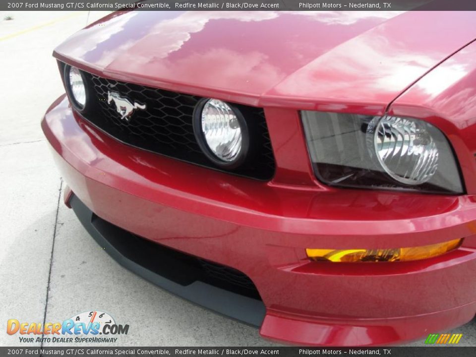 2007 Ford Mustang GT/CS California Special Convertible Redfire Metallic / Black/Dove Accent Photo #11