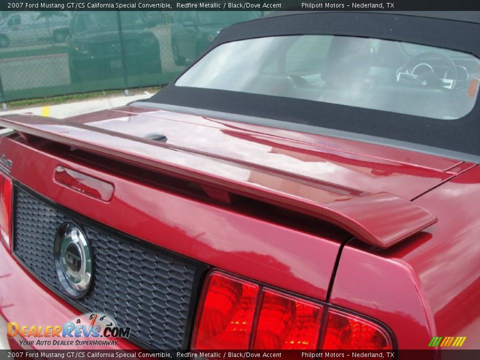 2007 Ford Mustang GT/CS California Special Convertible Redfire Metallic / Black/Dove Accent Photo #21