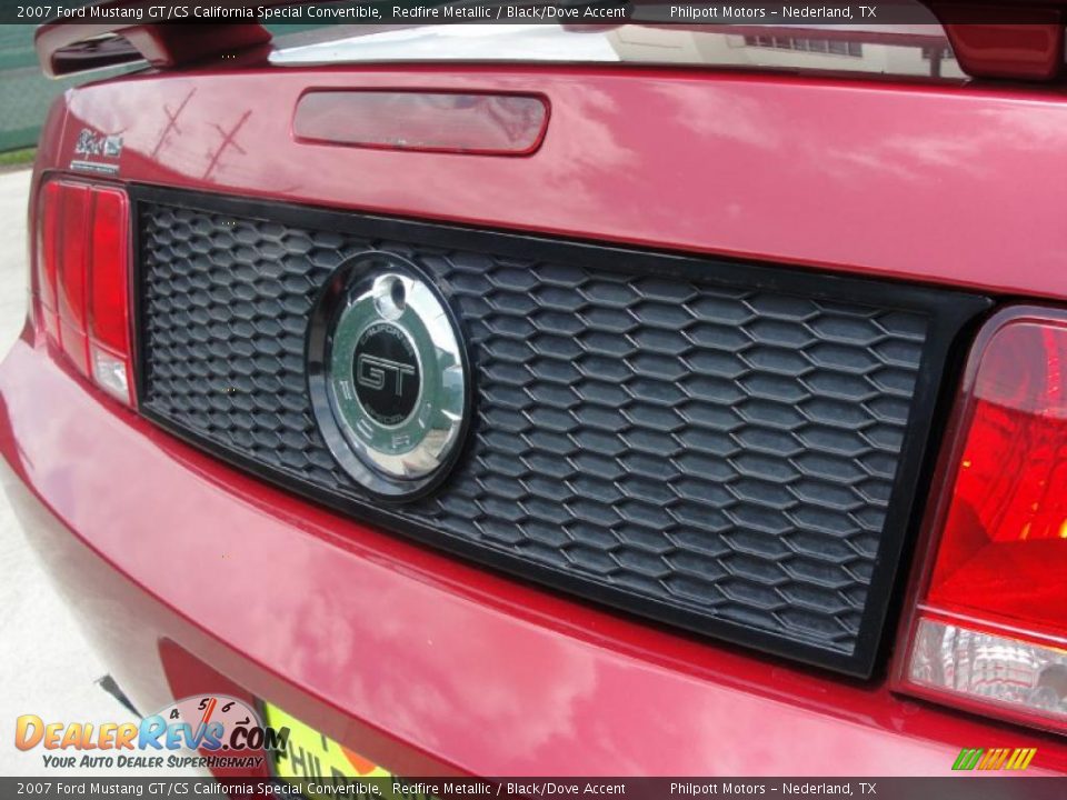 2007 Ford Mustang GT/CS California Special Convertible Redfire Metallic / Black/Dove Accent Photo #22