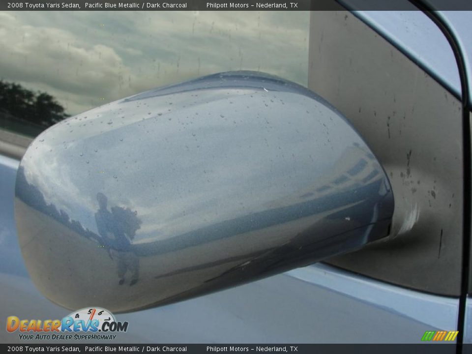 2008 Toyota Yaris Sedan Pacific Blue Metallic / Dark Charcoal Photo #16