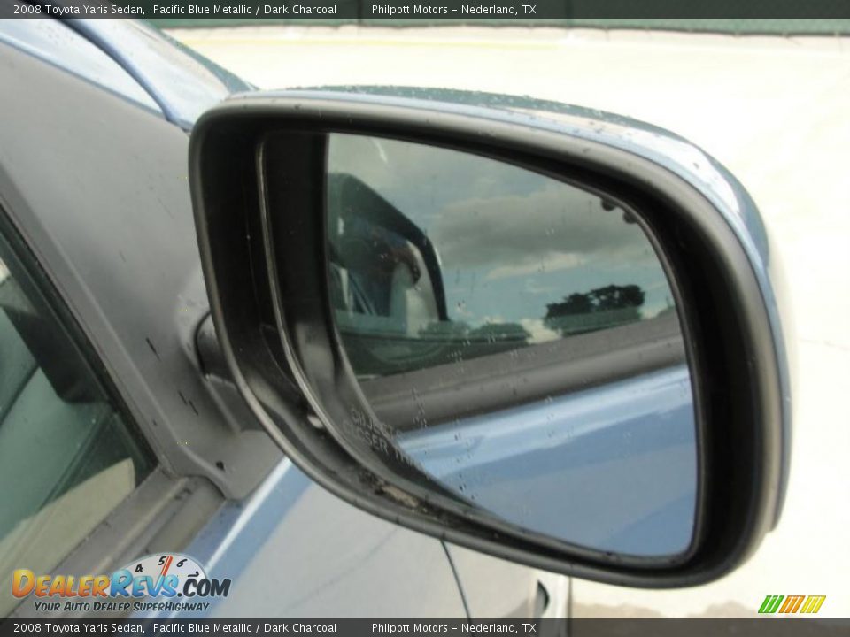 2008 Toyota Yaris Sedan Pacific Blue Metallic / Dark Charcoal Photo #17