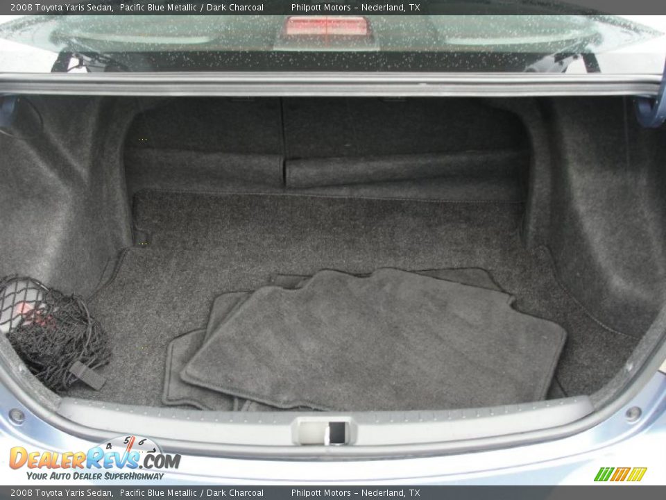 2008 Toyota Yaris Sedan Pacific Blue Metallic / Dark Charcoal Photo #27