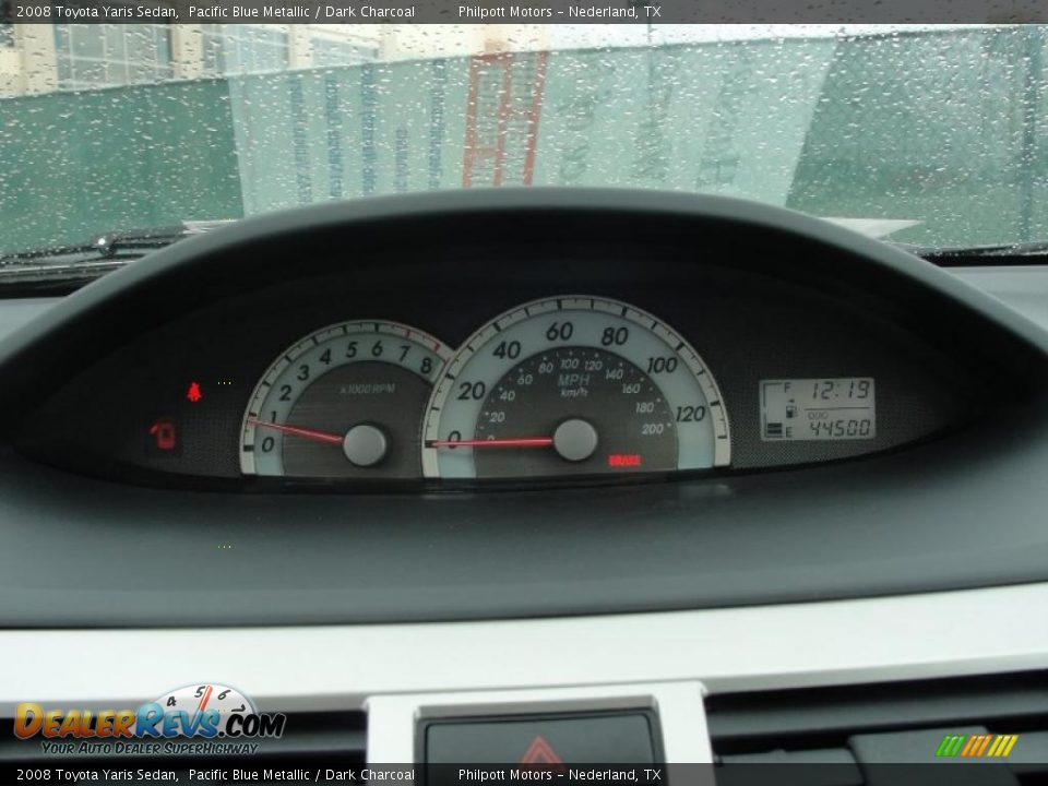 2008 Toyota Yaris Sedan Pacific Blue Metallic / Dark Charcoal Photo #34