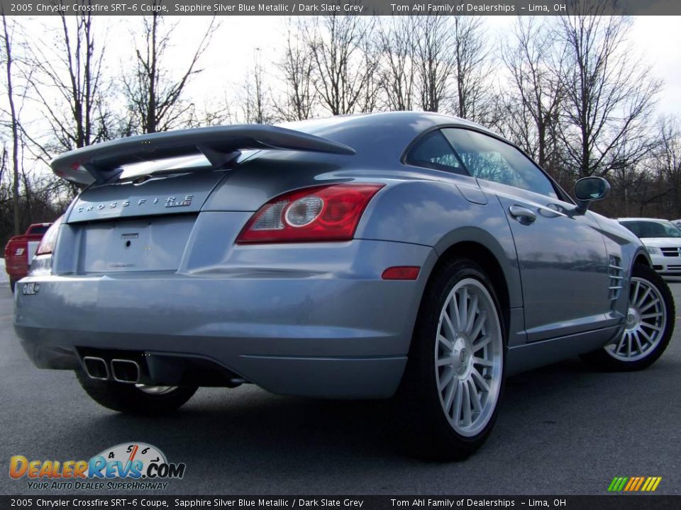 2005 Chrysler Crossfire SRT-6 Coupe Sapphire Silver Blue Metallic / Dark Slate Grey Photo #5