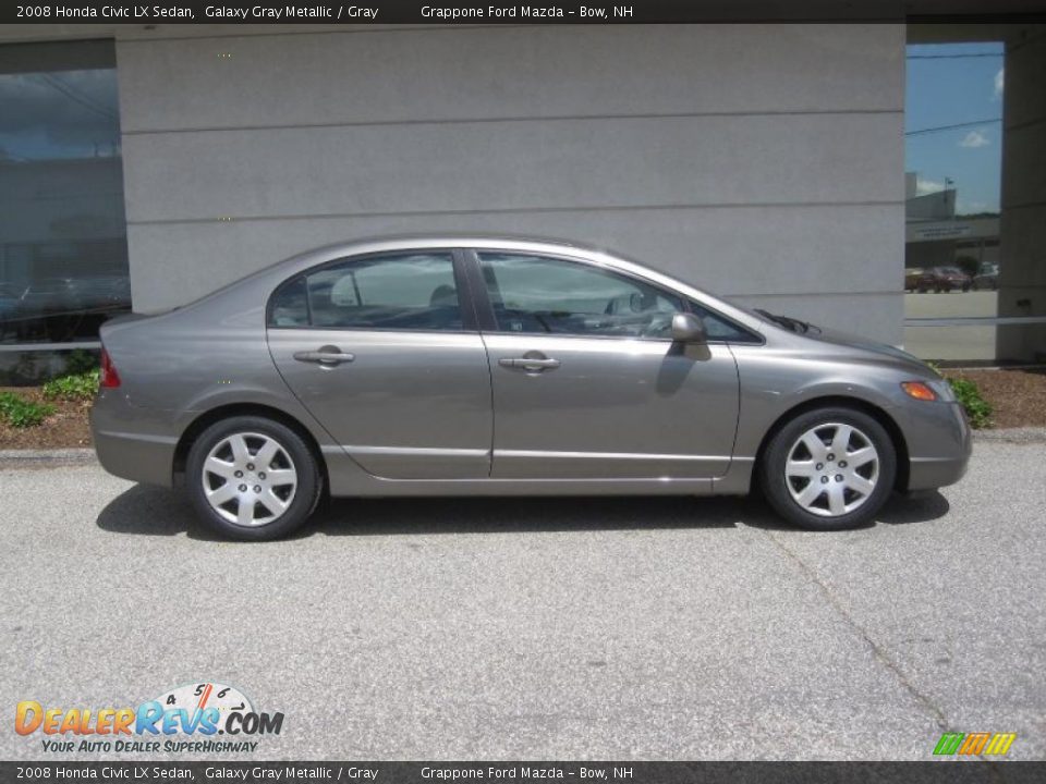 2008 Honda Civic LX Sedan Galaxy Gray Metallic / Gray Photo #2