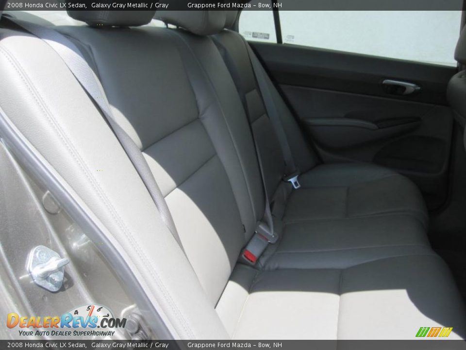 2008 Honda Civic LX Sedan Galaxy Gray Metallic / Gray Photo #4
