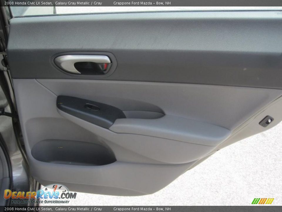 2008 Honda Civic LX Sedan Galaxy Gray Metallic / Gray Photo #5