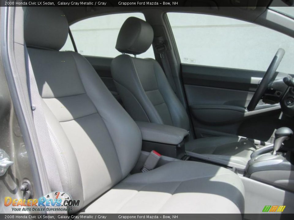 2008 Honda Civic LX Sedan Galaxy Gray Metallic / Gray Photo #6