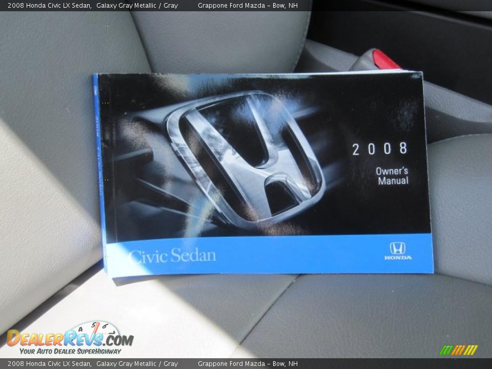 2008 Honda Civic LX Sedan Galaxy Gray Metallic / Gray Photo #7