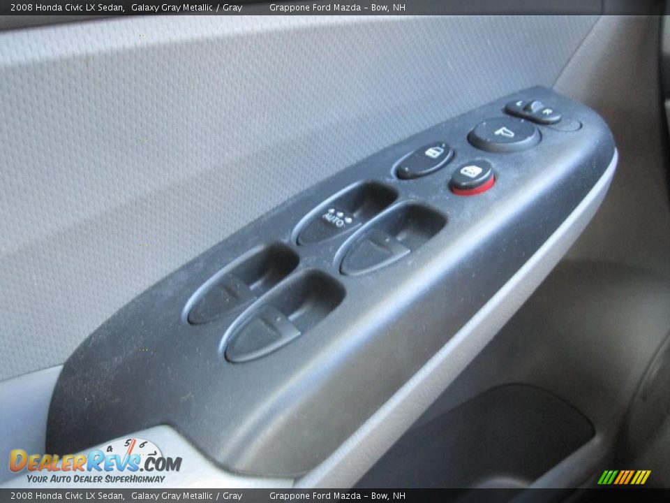 2008 Honda Civic LX Sedan Galaxy Gray Metallic / Gray Photo #8