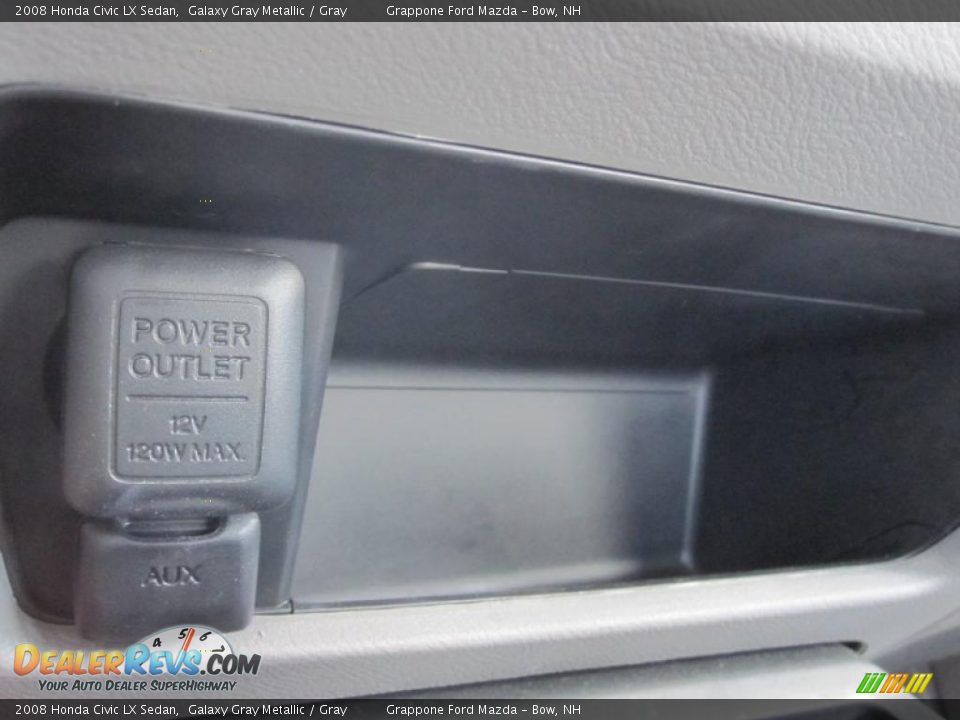 2008 Honda Civic LX Sedan Galaxy Gray Metallic / Gray Photo #12