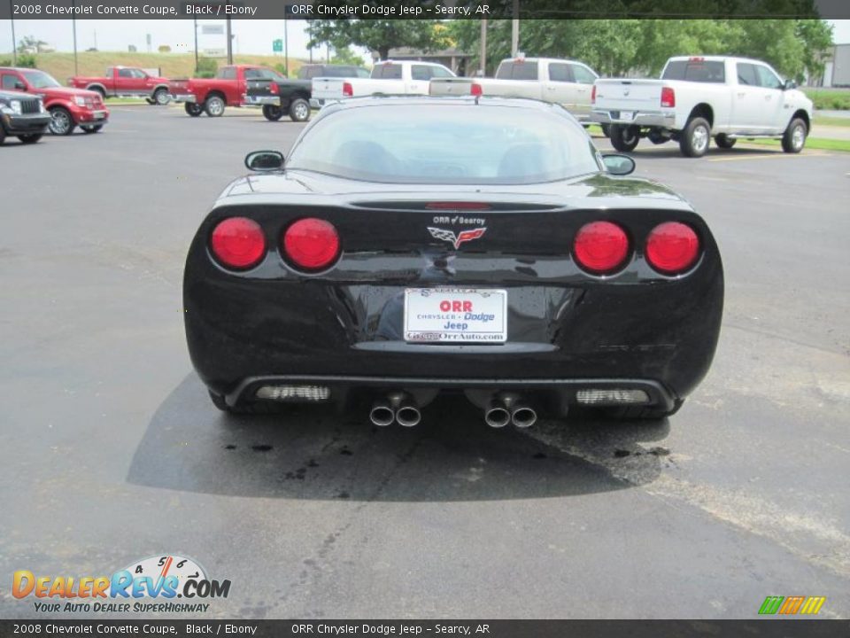 2008 Chevrolet Corvette Coupe Black / Ebony Photo #9