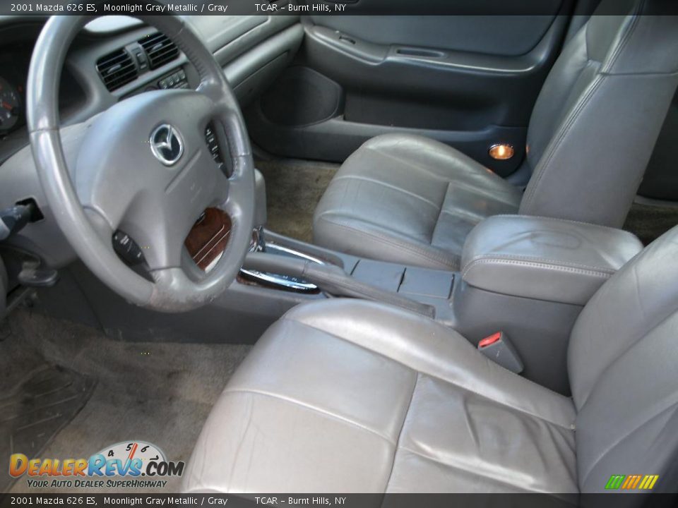 2001 Mazda 626 ES Moonlight Gray Metallic / Gray Photo #8
