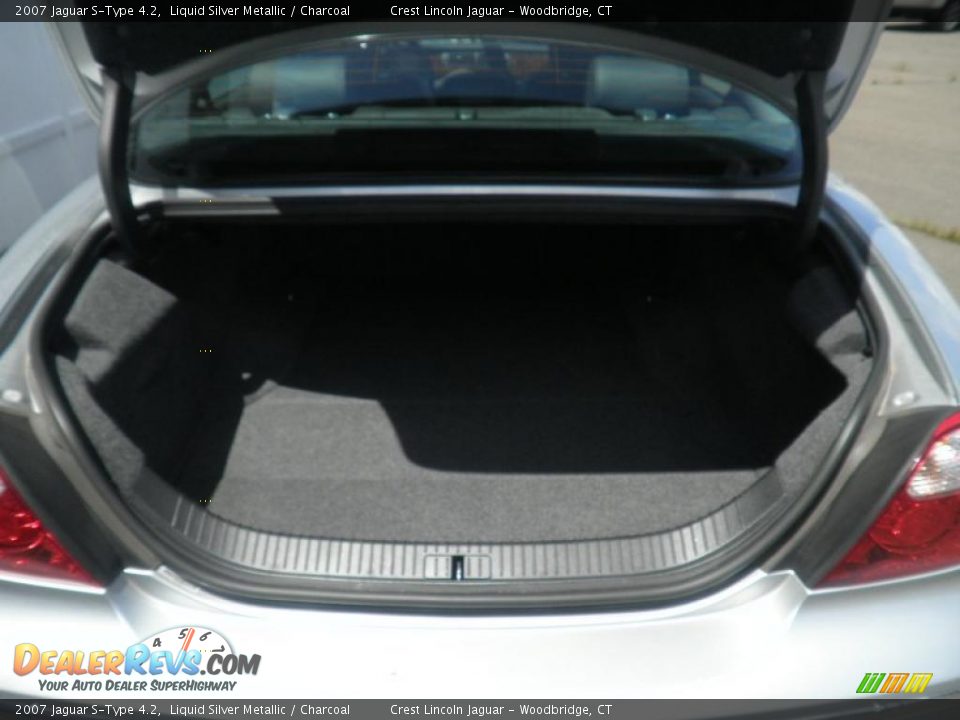 2007 Jaguar S-Type 4.2 Liquid Silver Metallic / Charcoal Photo #7