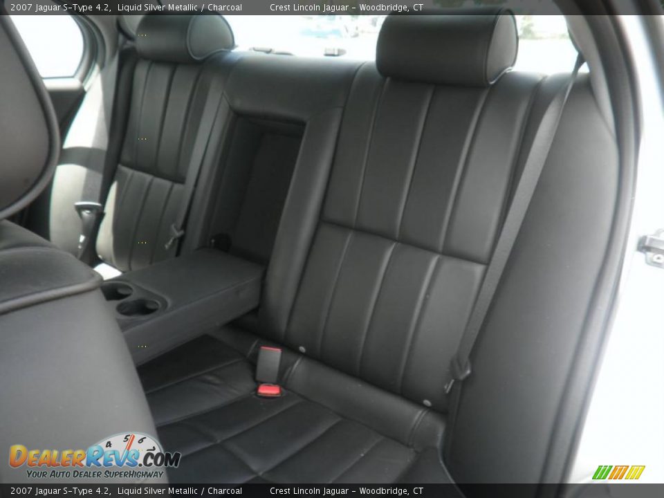 2007 Jaguar S-Type 4.2 Liquid Silver Metallic / Charcoal Photo #9
