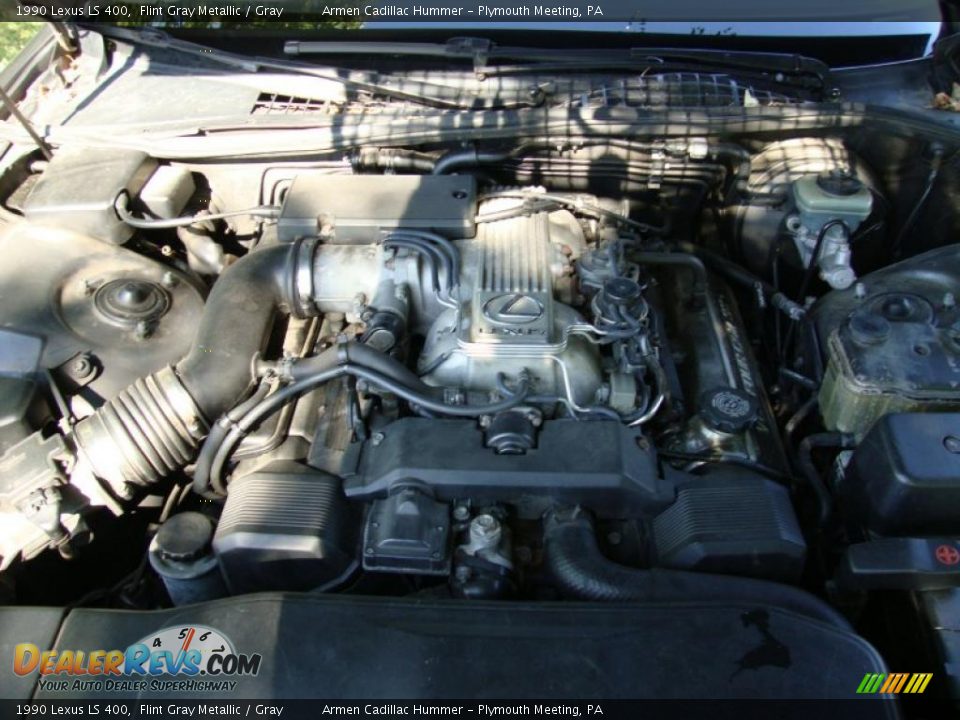 1990 Lexus LS 400 Flint Gray Metallic / Gray Photo #9