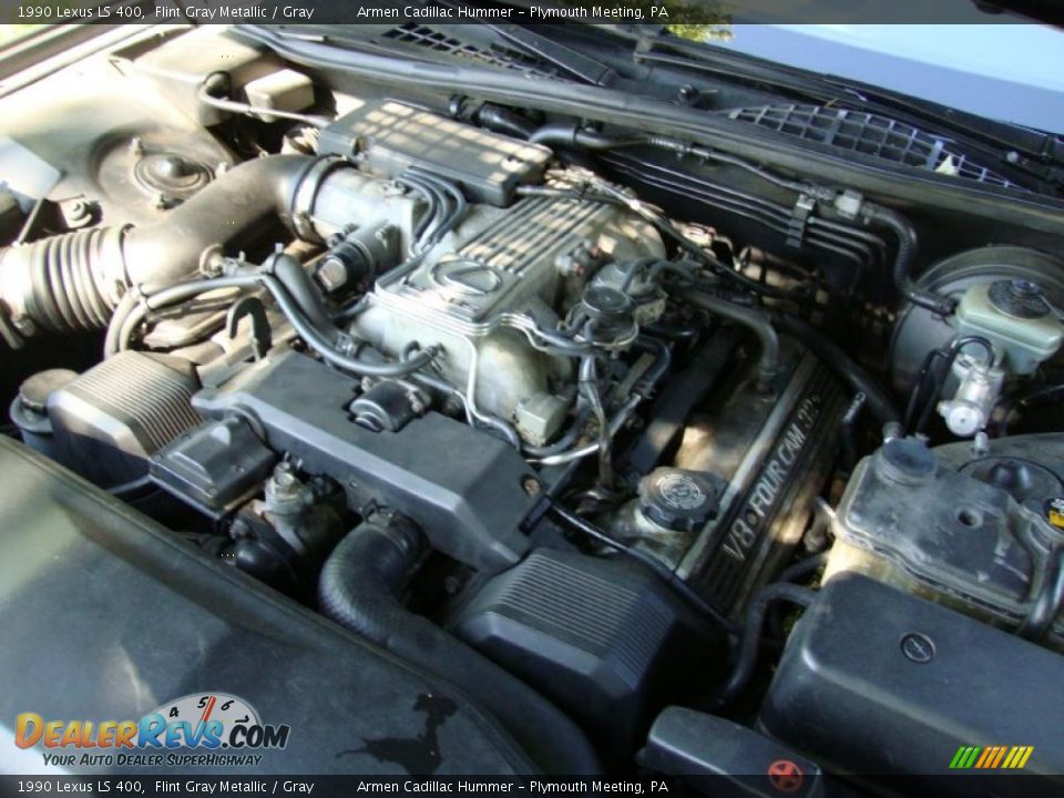 1990 Lexus LS 400 Flint Gray Metallic / Gray Photo #10