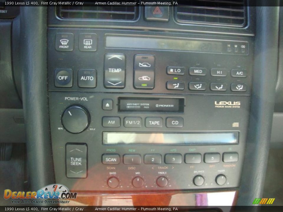 1990 Lexus LS 400 Flint Gray Metallic / Gray Photo #14