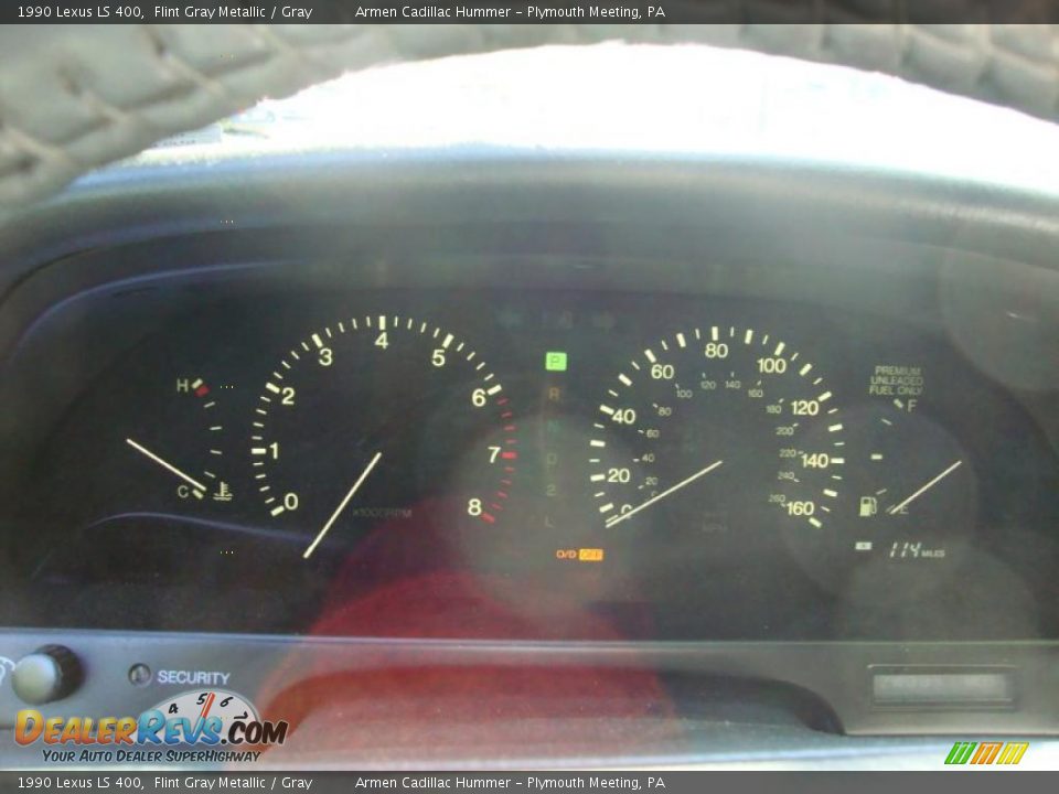 1990 Lexus LS 400 Flint Gray Metallic / Gray Photo #16