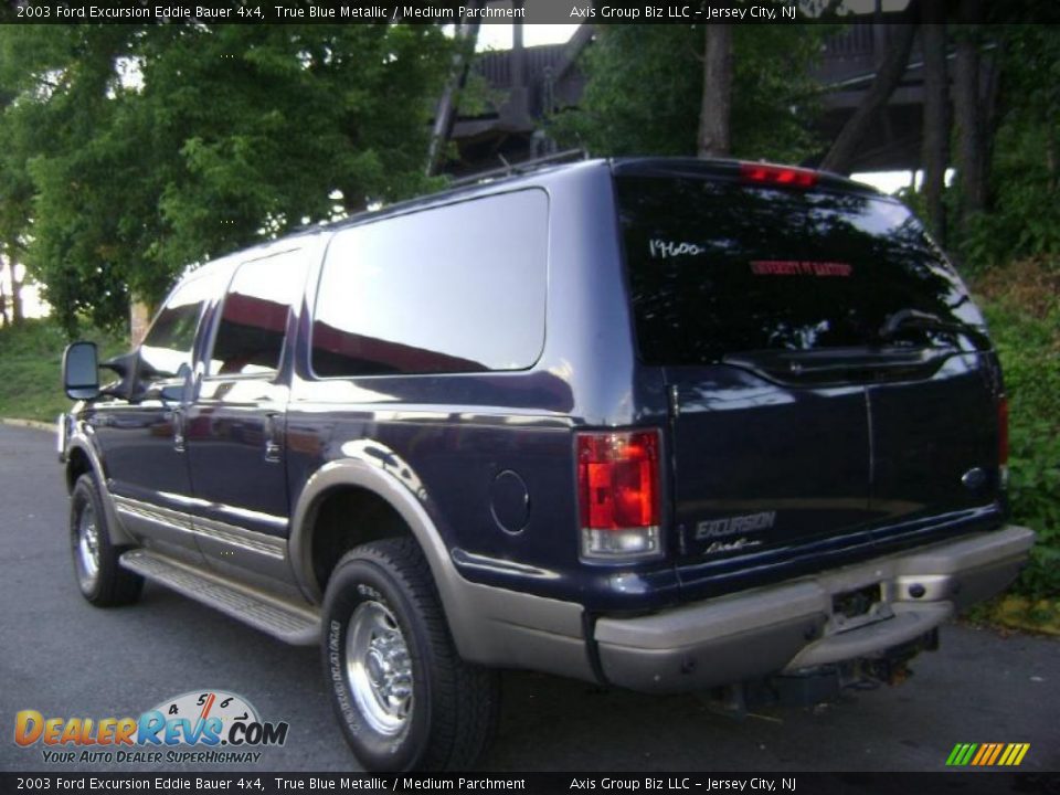 2003 Ford Excursion Eddie Bauer 4x4 True Blue Metallic / Medium Parchment Photo #3