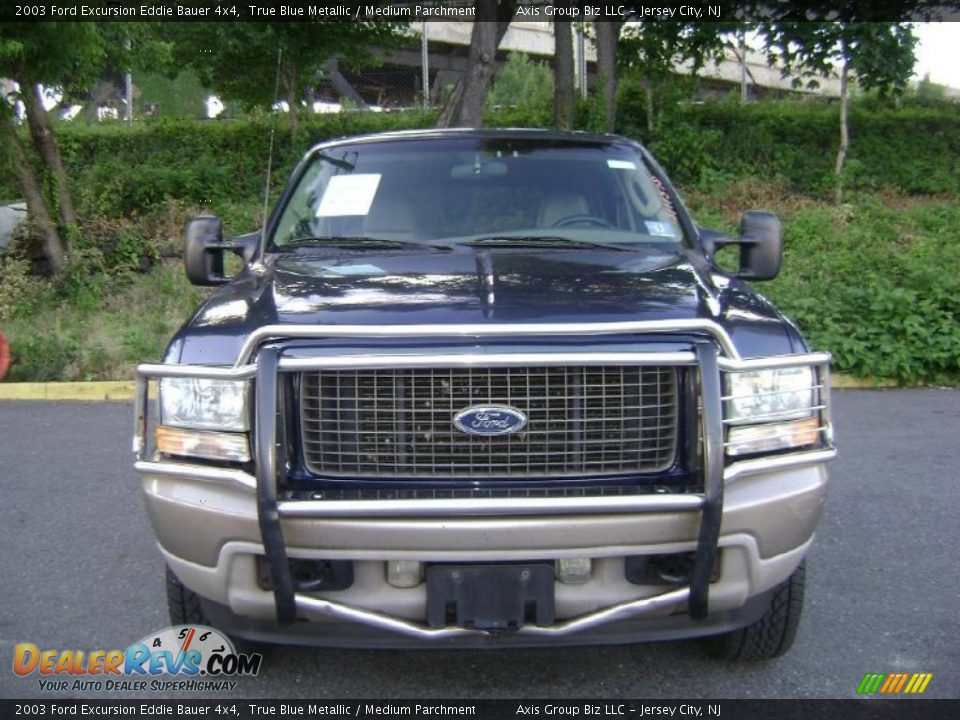 2003 Ford Excursion Eddie Bauer 4x4 True Blue Metallic / Medium Parchment Photo #5