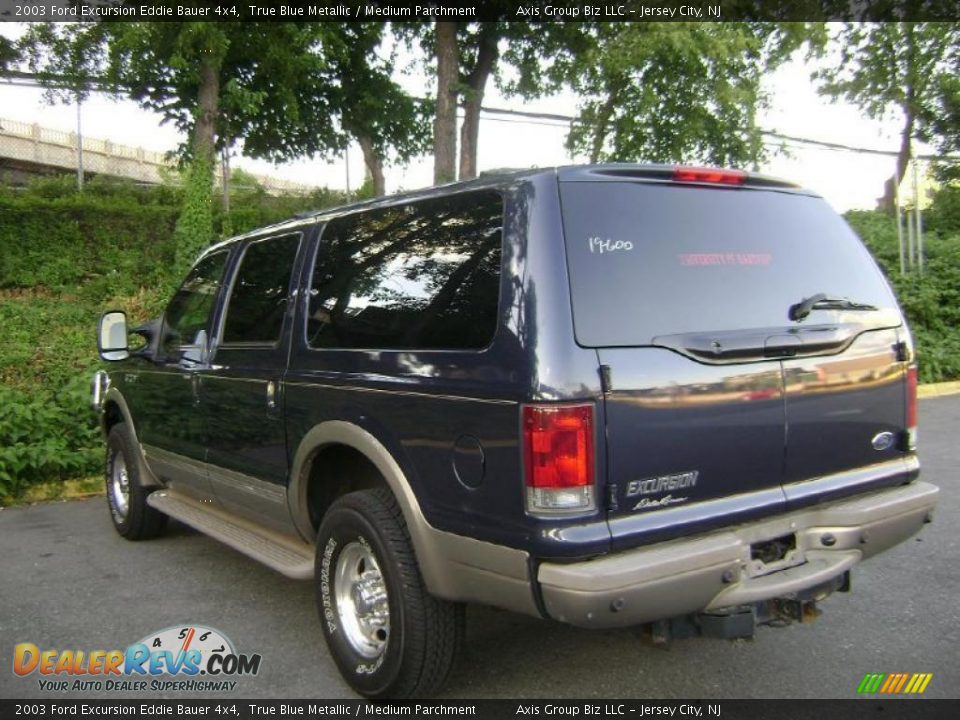 2003 Ford Excursion Eddie Bauer 4x4 True Blue Metallic / Medium Parchment Photo #8