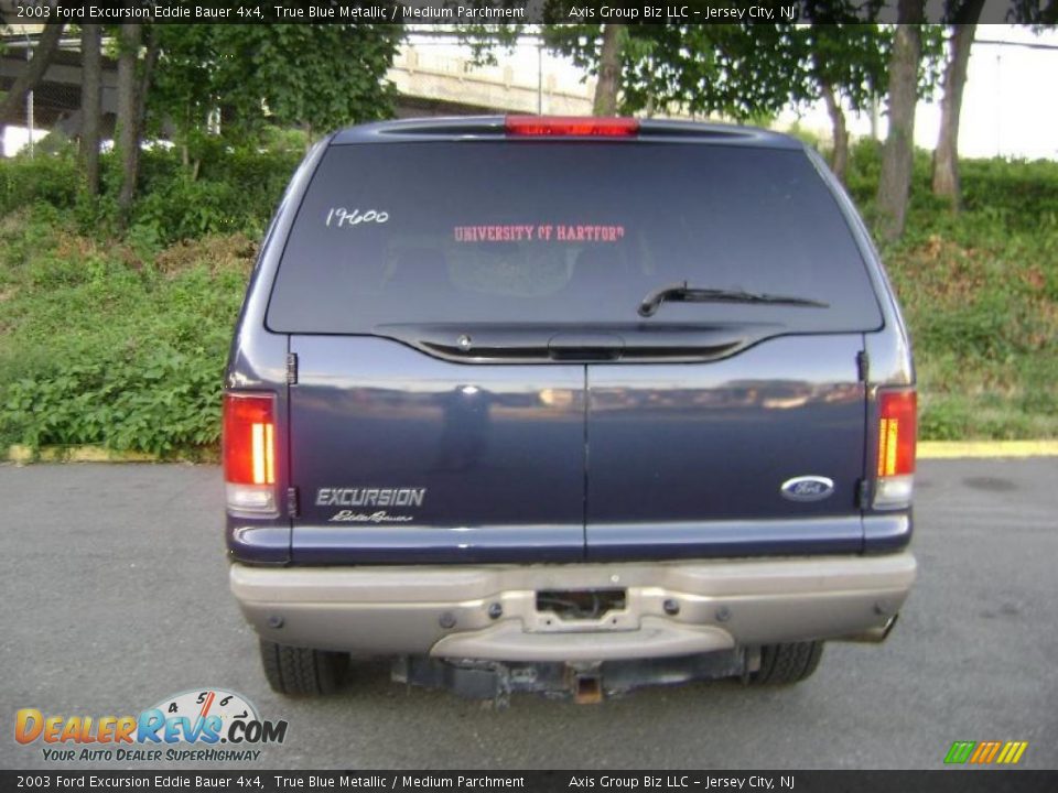 2003 Ford Excursion Eddie Bauer 4x4 True Blue Metallic / Medium Parchment Photo #9