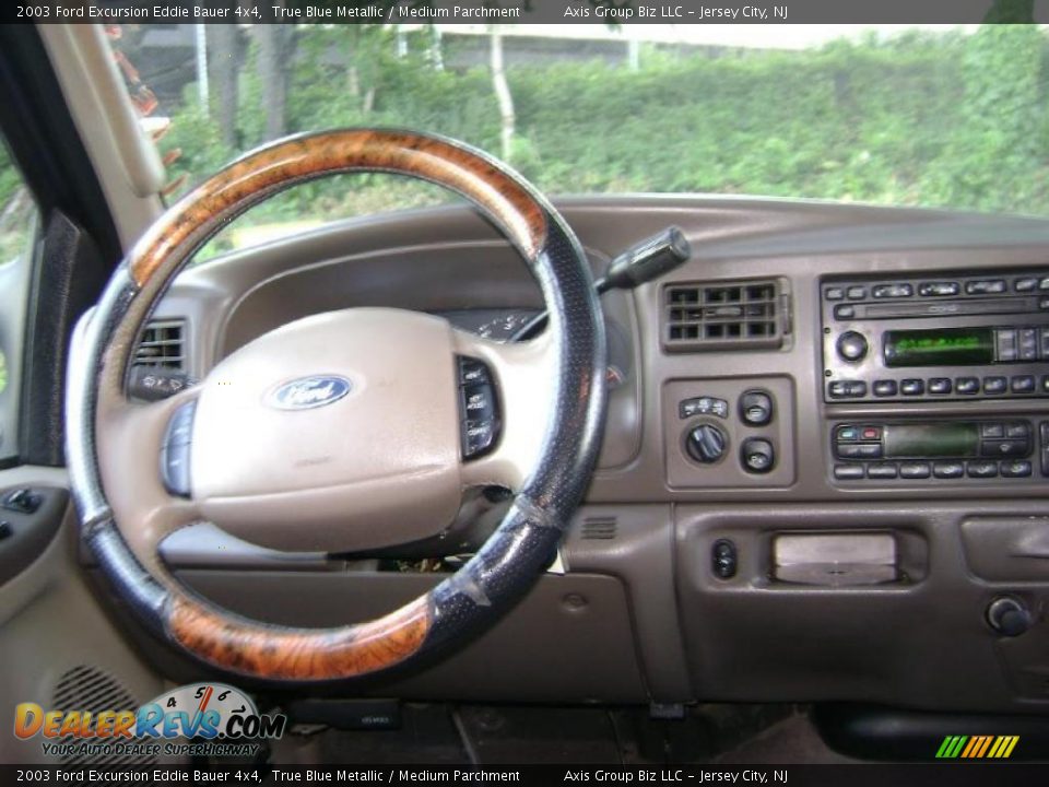 2003 Ford Excursion Eddie Bauer 4x4 True Blue Metallic / Medium Parchment Photo #10