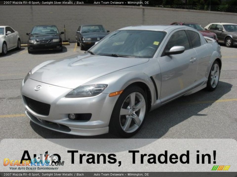 2007 Mazda RX-8 Sport Sunlight Silver Metallic / Black Photo #1