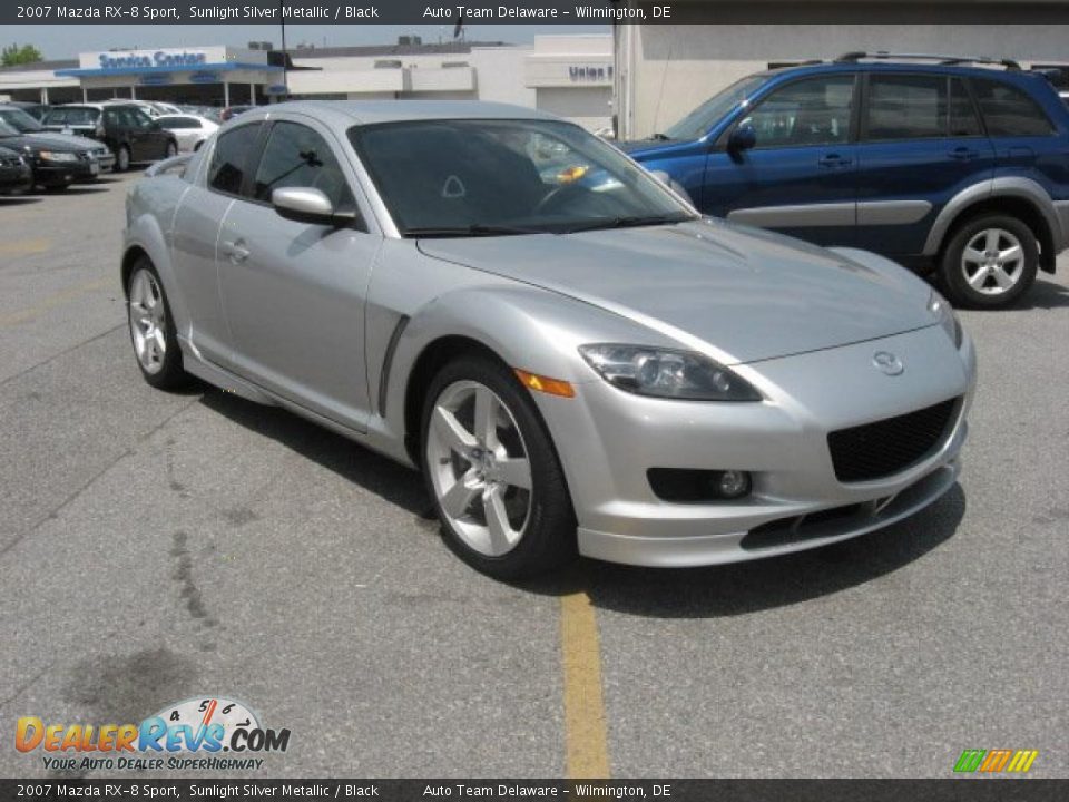 2007 Mazda RX-8 Sport Sunlight Silver Metallic / Black Photo #4