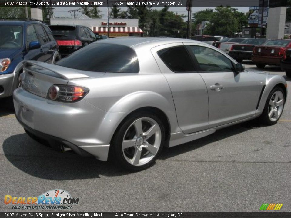 2007 Mazda RX-8 Sport Sunlight Silver Metallic / Black Photo #6