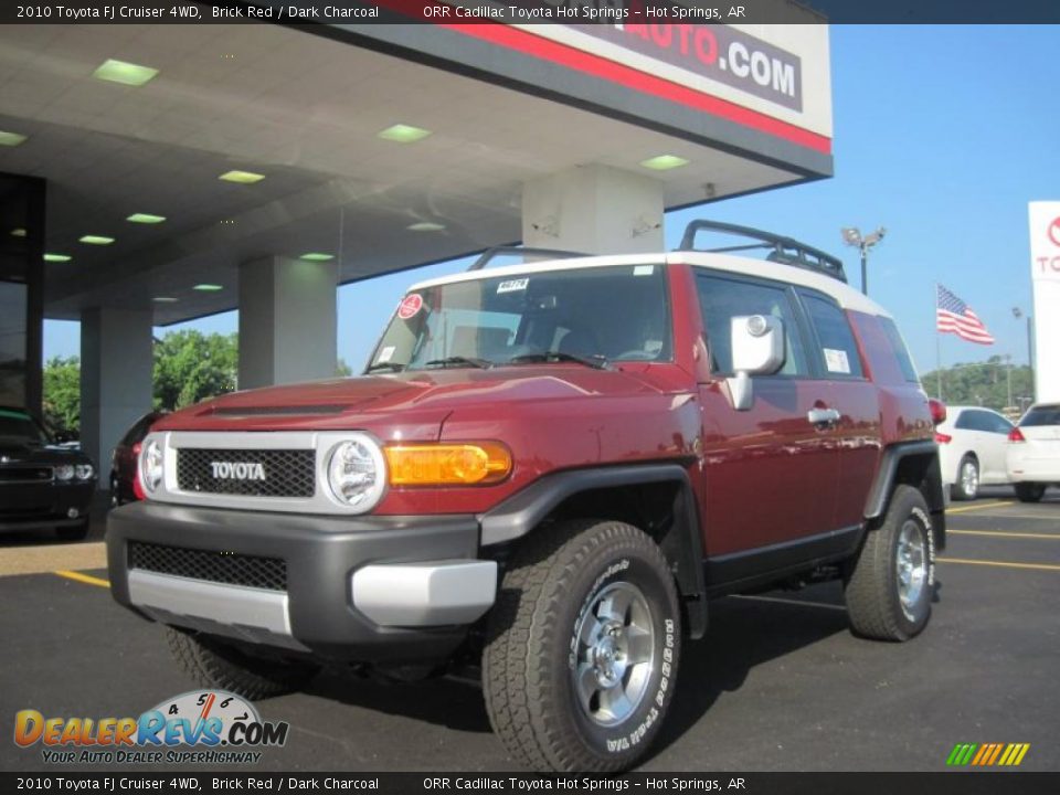 2010 Toyota FJ Cruiser 4WD Brick Red / Dark Charcoal Photo #1