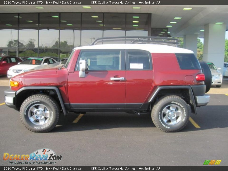 2010 Toyota FJ Cruiser 4WD Brick Red / Dark Charcoal Photo #4