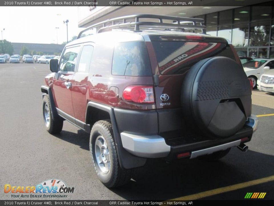 2010 Toyota FJ Cruiser 4WD Brick Red / Dark Charcoal Photo #5