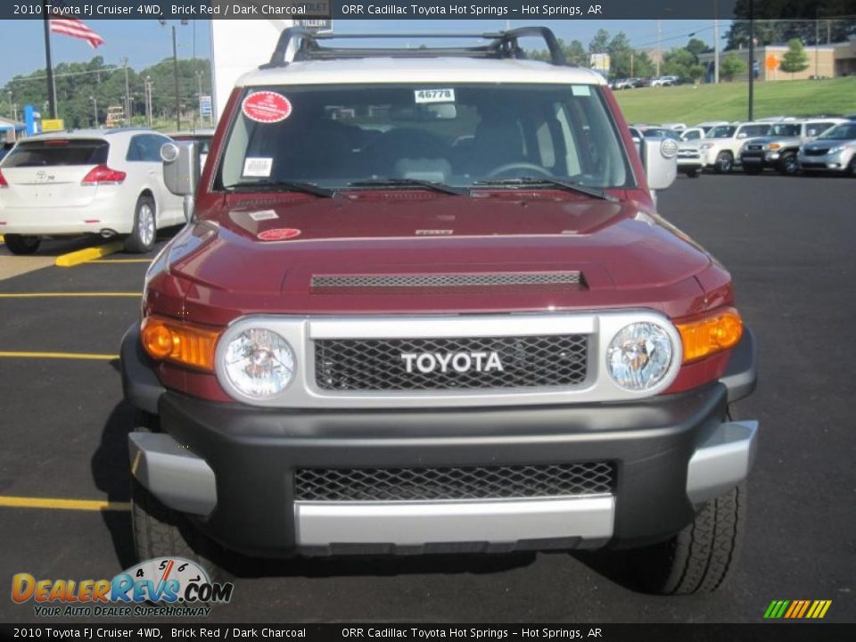 2010 Toyota FJ Cruiser 4WD Brick Red / Dark Charcoal Photo #7