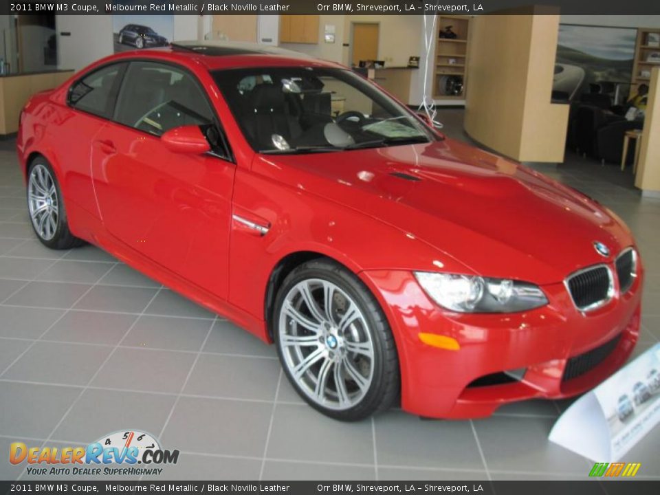 2011 BMW M3 Coupe Melbourne Red Metallic / Black Novillo Leather Photo #2