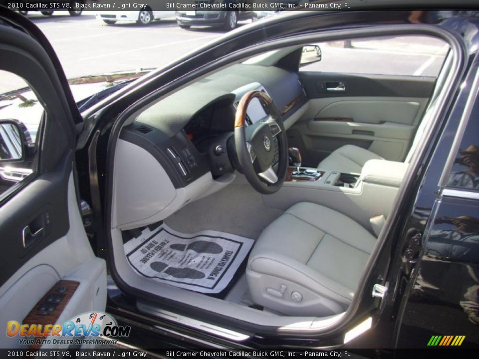 2010 Cadillac STS V8 Black Raven / Light Gray Photo #7