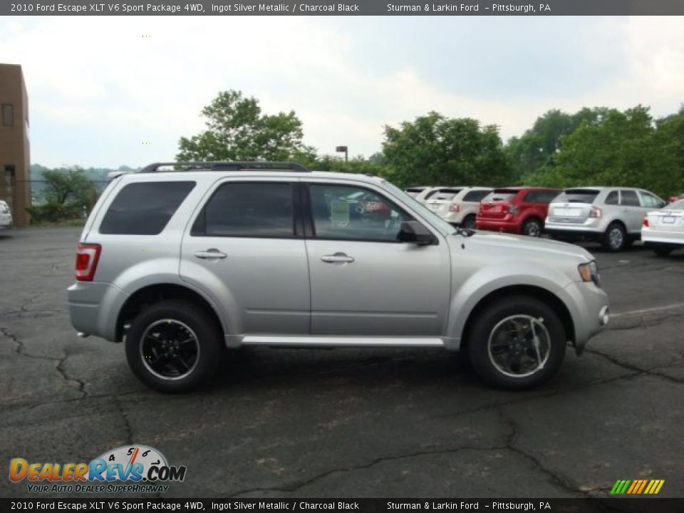 2010 Ford Escape XLT V6 Sport Package 4WD Ingot Silver Metallic / Charcoal Black Photo #2