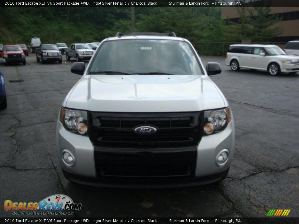 2010 Ford Escape XLT V6 Sport Package 4WD Ingot Silver Metallic / Charcoal Black Photo #8