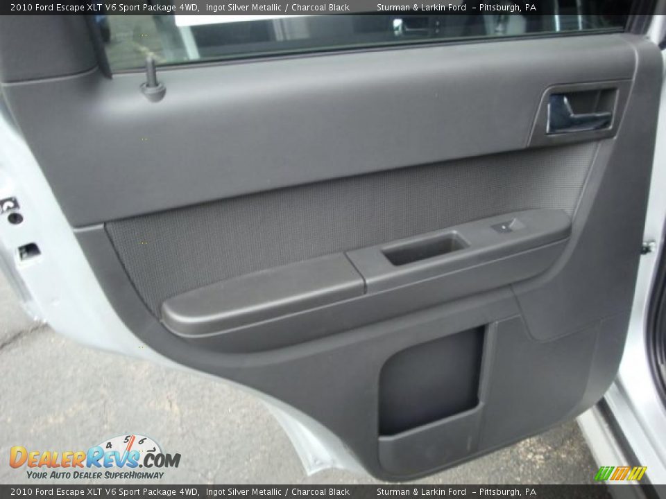 2010 Ford Escape XLT V6 Sport Package 4WD Ingot Silver Metallic / Charcoal Black Photo #13