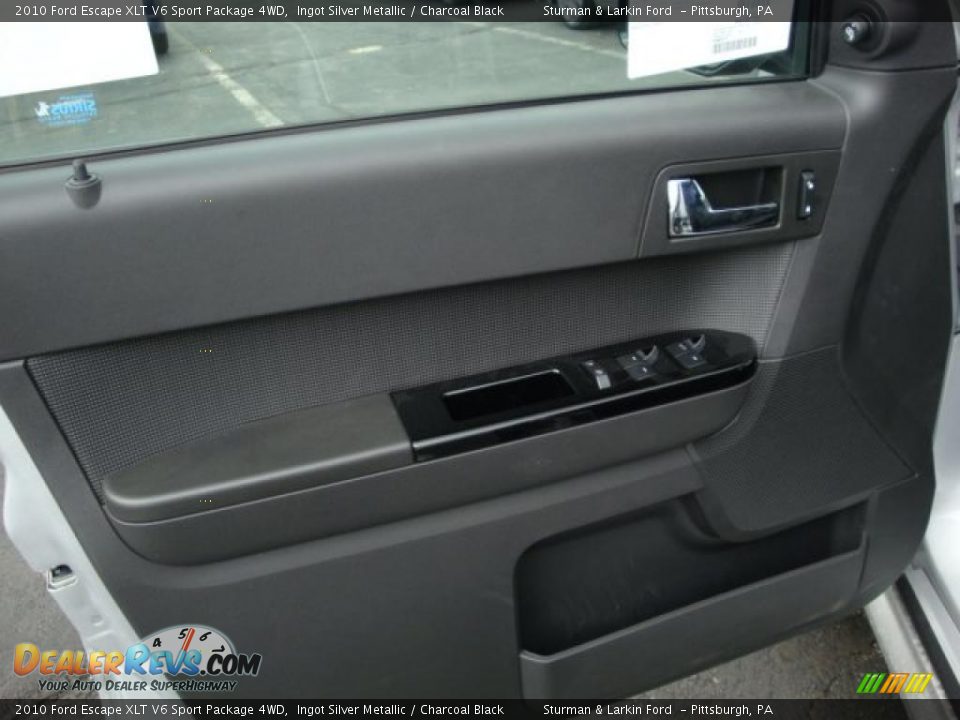 2010 Ford Escape XLT V6 Sport Package 4WD Ingot Silver Metallic / Charcoal Black Photo #14