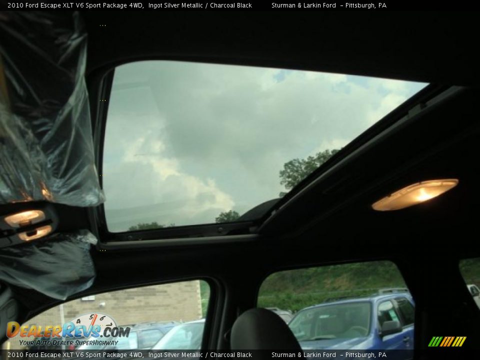 2010 Ford Escape XLT V6 Sport Package 4WD Ingot Silver Metallic / Charcoal Black Photo #16