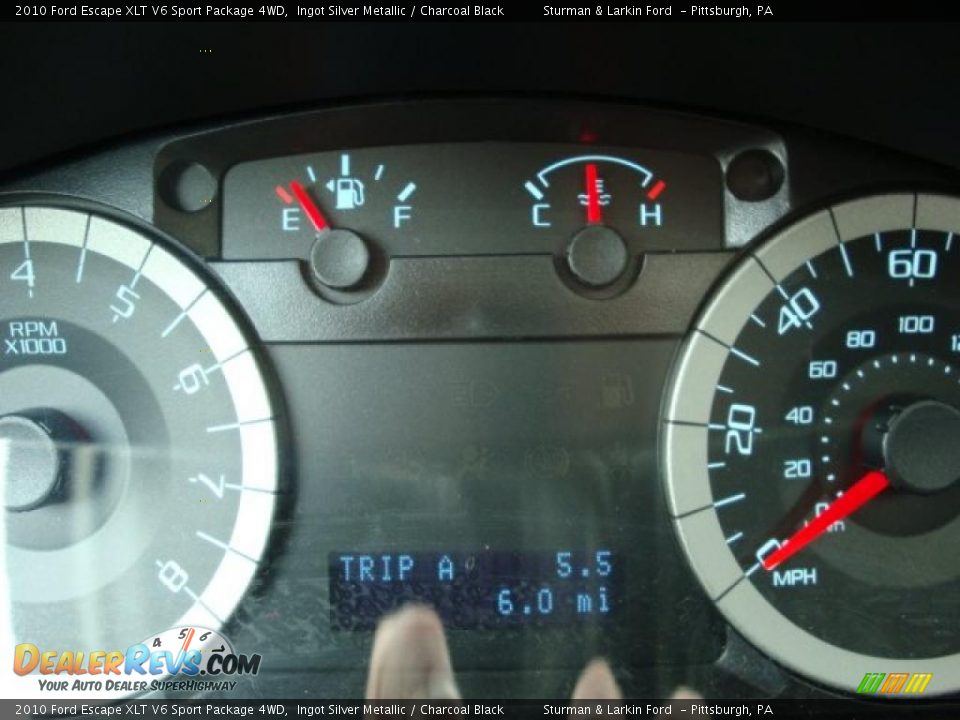 2010 Ford Escape XLT V6 Sport Package 4WD Ingot Silver Metallic / Charcoal Black Photo #20